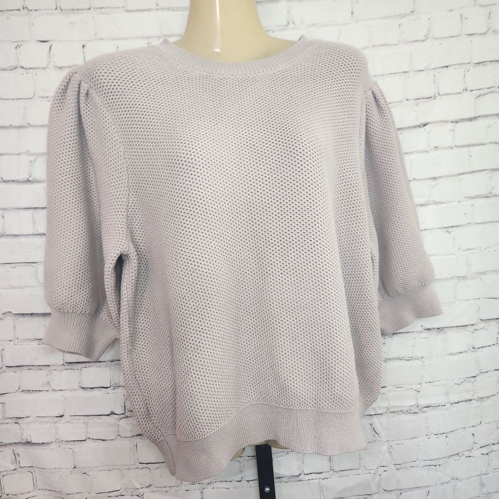 New Ann Taylor BUBBLE sleeve Sweater Shirt, XL